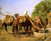 Camels at the Fountain - 让·莱昂·杰罗姆